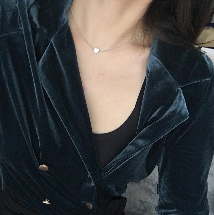 Wholesale Alloy Silver Plated Love Short Necklaces